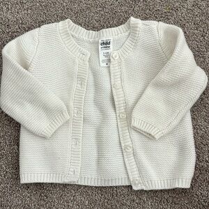 White Cardigan Sweater